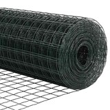 thumbnail of vidaXL Zaun mit Pfosten Grün 1,4 x 10 m Stahl und PVC