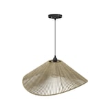 thumbnail of Luminaire Suspension en métal et corde Beige 58 cm