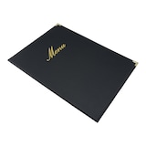 thumbnail of Securit® Speisekarte A4 "Classic" - Schwarz - Kunstleder - 4 Seiten
