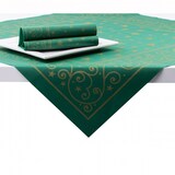 thumbnail of Sovie HORECA Tischdecke Liam in Grün aus Linclass® Airlaid 80 x 80 cm, 20 Stück - Weihnachten Ornamente Sterne