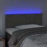 thumbnail of vidaXL LED Kopfteil Dunkelgrau 100x5x78/88 cm Samt