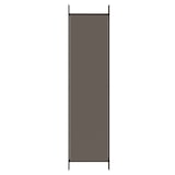 thumbnail of Décoshop26 - Paravent séparateur de pièce cloison 6 panneaux 300 x 200 cm en tissu anthracite et fer DEC031036