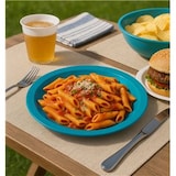 thumbnail of MONOUSO - Plastikteller PS Wiederverwendbar Flach Dunkelblau Ø22cm (300 Stück)