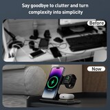 thumbnail of Chargeur Sans Fil 3 En 1 Pliable 15W Rapide Ergonomique Portable Efficace Rose 2 YONIS