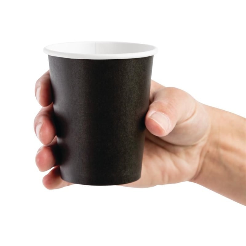 Olympia zwarte koffiebekers (Verpakking van 1.000) GF040