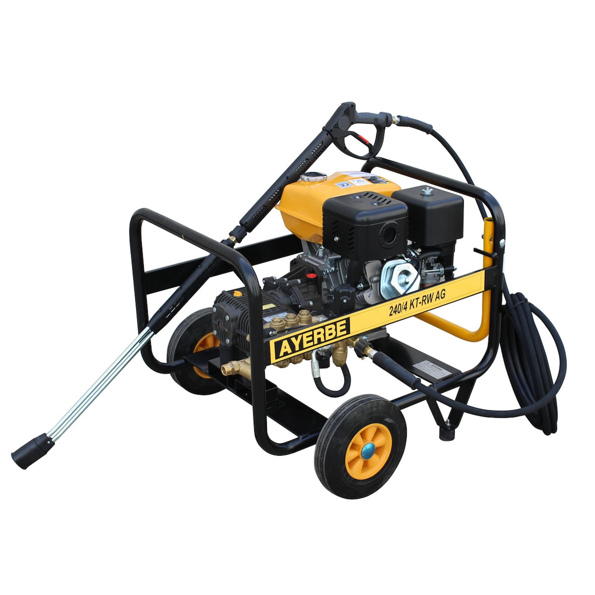 AYERBE - Hidrolimpiadora Gasolina Profesional AY 240/4 KT RW AG Alta Presión 240 bar 1260 L/h