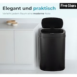 thumbnail of Five Stars® Prullenbak met Sensor - 60 Liter - RVS - Soft Close Deksel - Zwart