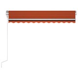 thumbnail of vidaXL Automatische Markise mit LED Windsensor 300x250 cm Orange/Braun