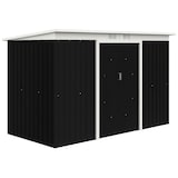 thumbnail of Outsunny Abrigo de Jardim 280x130x172cm Abrigo de Exterior de Aço Galvanizado com Porta Corredeira e Ventilações Cinza Escuro