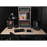 thumbnail of EXACOMPTA Cassettiera Toolbox Mini 319914D, 4 cassetti, box PS monoblocco in orizzontale, (PxlxAlt) 27x35,5x13,5 cm, gamma Black Office, nero/ass.