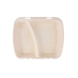 thumbnail of greenbox - Mehrweg-Menü-Behälter "Häppy Box" 24,5 x 20 x 4,5 cm, 2 Kammern, HP4/2, Cashew / creme-weiß, 60 St.