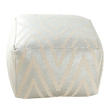 thumbnail of Kelim Sitzwürfel 50x50 H35cm Pouf Fußhocker Sitzhocker Bodenkissen Fußschemel : metallic silber