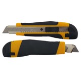 thumbnail of varivendo Profi Cuttermesser 12 Stück 18mm schwarz gelb mit Auto Lock Universalmesser Teppichmesser Kartonmesser für Handwerk Büro Haushalt