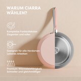 thumbnail of CIARRA Beyond Conjunto de Panelas 4 Peças Indução com Tampa Antiaderente de Cerâmica Rosa VMCWSP7