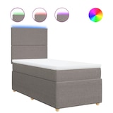 thumbnail of vidaXL Boxspringbett mit Matratze Taupe 80x200 cm Stoff