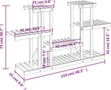 thumbnail of vidaXL Blumenständer 110x25x73 cm Massivholz Tanne