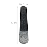 thumbnail of Relaxdays XXL Granit Mörser mit Stößel, robust, langlebig, Gewürze, Kräuter, Steinmörser, 5,6 kg, Ø 20 cm, 1l, schwarz