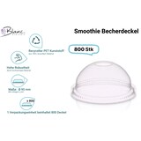 thumbnail of Deckel mit Loch, Domdeckel RPET - 800 Stück, transparentes recyceltes PET für Cups, klare Becher 225 und 300 ml