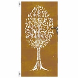thumbnail of vidaXL Poort 85x200 cm boomontwerp cortenstaal