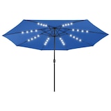 thumbnail of Helloshop26 - Sonnenschirm für den Außenbereich mit LED-Beleuchtung und Metallstange 400 cm blau 02_0008180