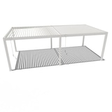 thumbnail of Weide Deluxe Plus | Pergola Voll Aluminium freistehend | 4 x 8 M | Lamellendach weiß