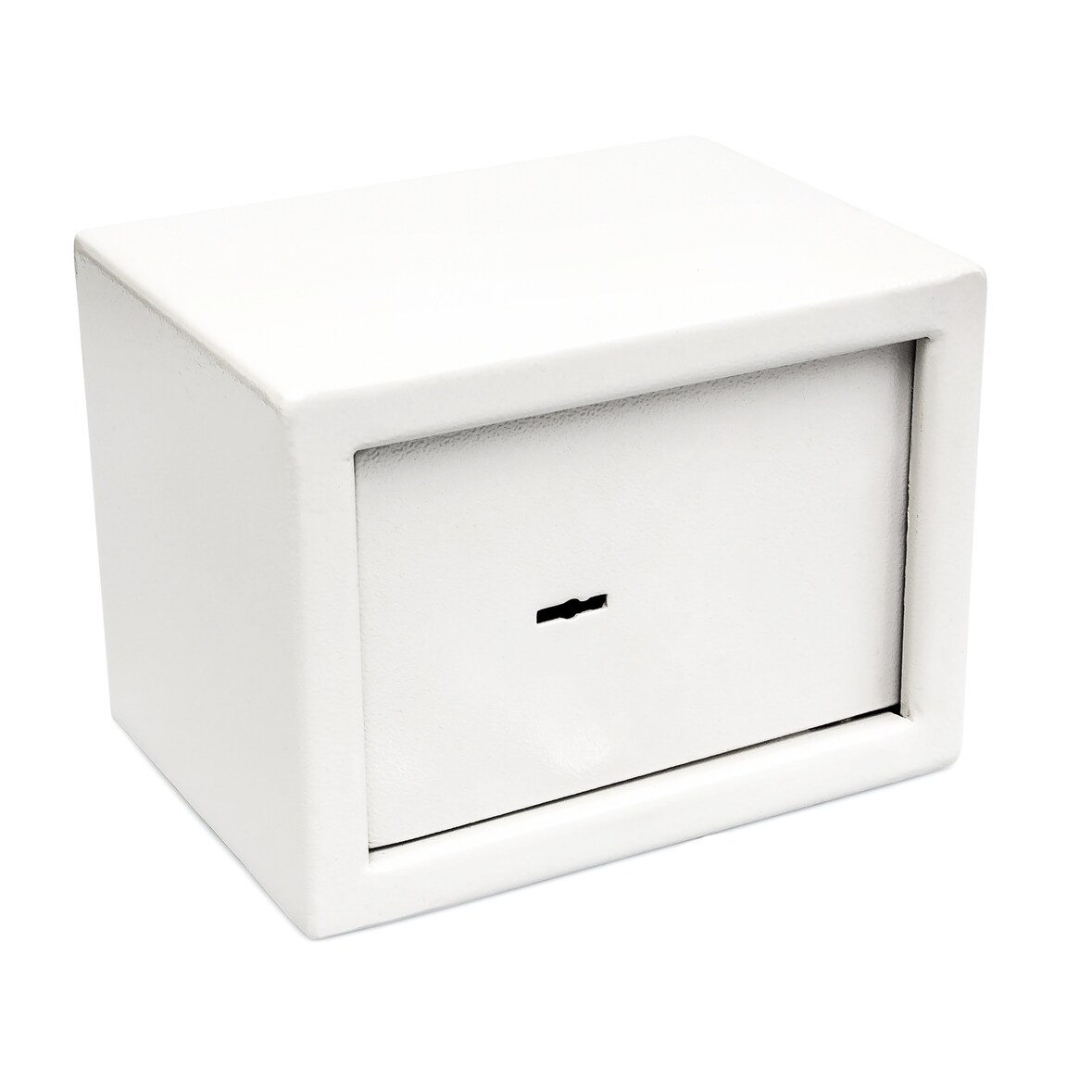 Relaxdays Mini Wandtresor, Schlüssel, Stahl, massiv, Verschlussriegel, kleiner Safe H x B x T: 17 x 23 x 17 cm, hellgrau