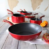 thumbnail of Menastyl - Wok en aluminium 28cm cerise compatible induction