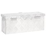 thumbnail of DELUKE® Aluminiumbox mit Deckel - Abschließbar Alubox Deichselbox Alu Anhängerbox Werkzeugkiste Metall Transportbox Metallkiste, 50x15x20,5cm Silber