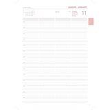 thumbnail of 2026 ADINA Praxis-Planer A4 1 Tag auf 1 Seite blau-metallic mit Silberprägung