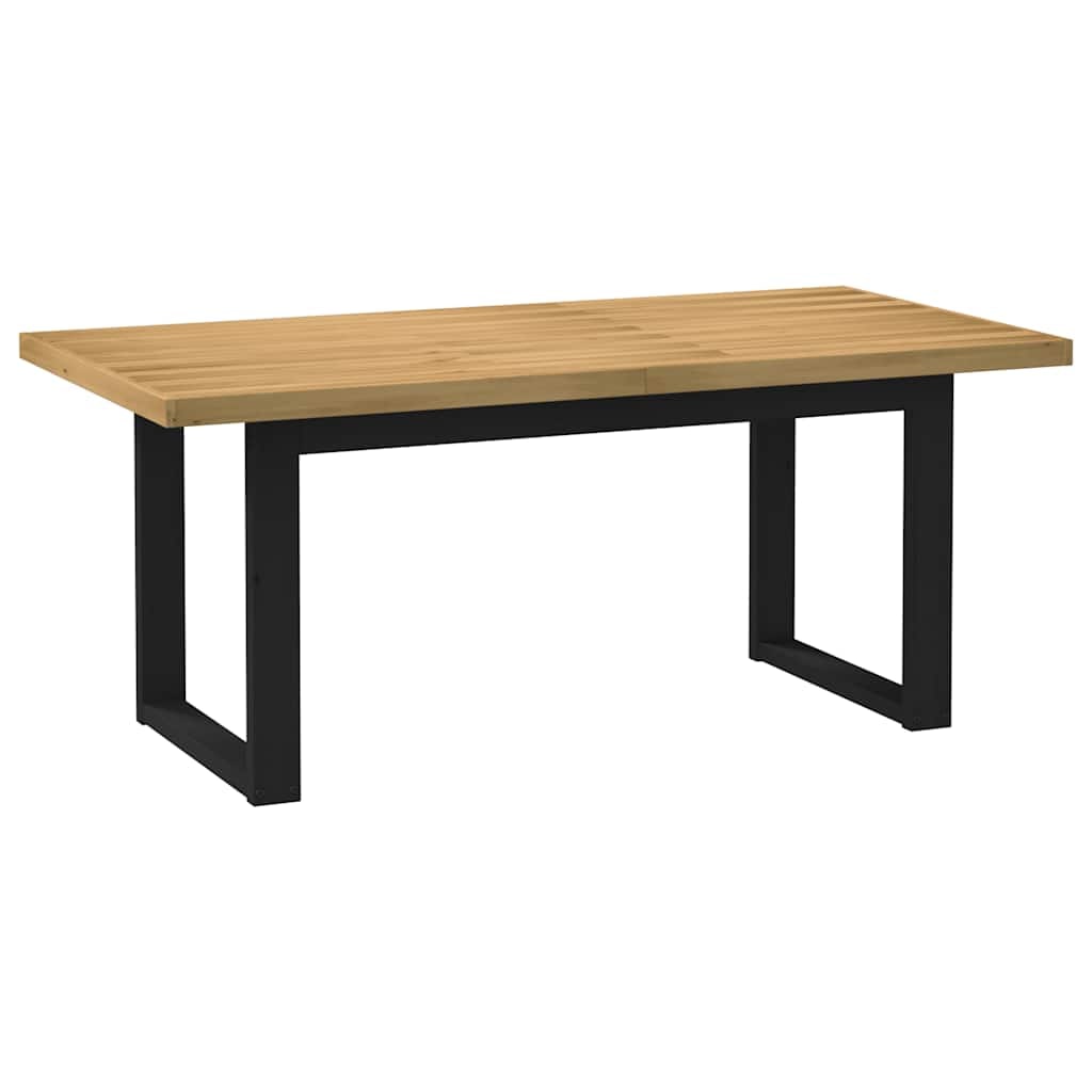 Table à manger NOAIN pieds en forme de U 180x90x75cm massif pin Modèle Sirius Chic