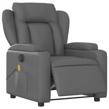 thumbnail of vidaXL Massagesessel Elektrisch Grau Kunstleder