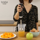 thumbnail of Briebe Elegance Stabmixer, Abnehmbarer Mixfuß, Edelstahlklingen, Ergonomisches Design, HB1173BLK, Schwarz
