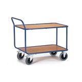 thumbnail of Rollcart 2 Etagen, schwerer Tischwagen 08-7218, Ladefläche 1200x800mm, Tragkraft 500 kg, blau