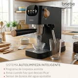 thumbnail of Cafetera Espresso 20 Bares Compatible Cápsulas Nespresso y Café Molido Espumador Leche, Briebe, Nordic, EC1180BLK, Negro