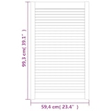 thumbnail of vidaXL Kastdeuren met lamellen 4 st 99,3x59,4 cm grenenhout wit