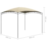 thumbnail of Belvédère 3x4x2,65 m Crème 180 g/m² Modèle Atlas Office Plus