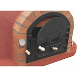 thumbnail of MF - Forno a Legna da Esterno in Muratura Modello VESUVIUS (Nero - 100 x 100 x 77 cm) – Isolato con Sughero e 3 Coperte in Ceramica