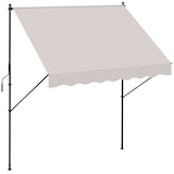 thumbnail of Outsunny toldo manual retráctil 200x175x210-310 cm toldo ajustable con manivela protección solar UV40+ prueba de aiento para balcón jardín terraza