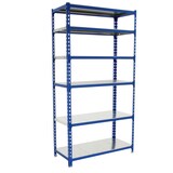 thumbnail of PROREGAL Schwerlastregal GIANT METAL SHARK | HxBxT 250x80x30cm | Fachlast 180kg | Blau| Standregal Lagerregal