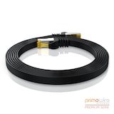 thumbnail of Primewire 5x LAN-Kabel CAT.7, RJ-45 (Ethernet), CAT 7 Flachband U/FTP Gigabit Netzwerkkabel 10 Gbit/s Patchkabel - 0,5m