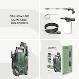 thumbnail of BRASQ Hogedrukreiniger HPW 105 - Terrasreiniger - Hogedrukspuit - 1400 Watt - 105 bar - max. 426 liter / uur - Inclusief accessoires - Complete set