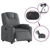 thumbnail of vidaXL Massagesessel Elektrisch Grau Kunstleder