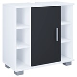 thumbnail of Badkamermeubel wastafelmeubel Zalo H. 58 x L. 60 x P. 30 cm Wit/zwart