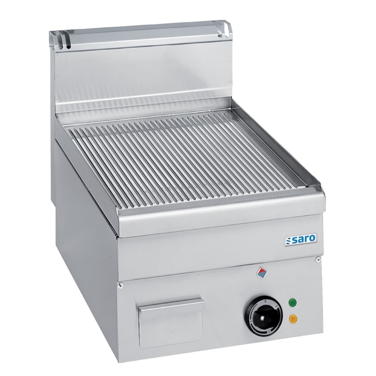 SARO Elektrogrillplatte, gerillt,Aufti.,400x600, EFT46R
