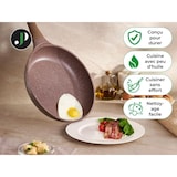 thumbnail of Batterie de cuisine 14 pièces avec cuiseur à vapeur Antiadhésif en Granit marron Just perfecto JL-26 usage non-intensif Just Perfecto