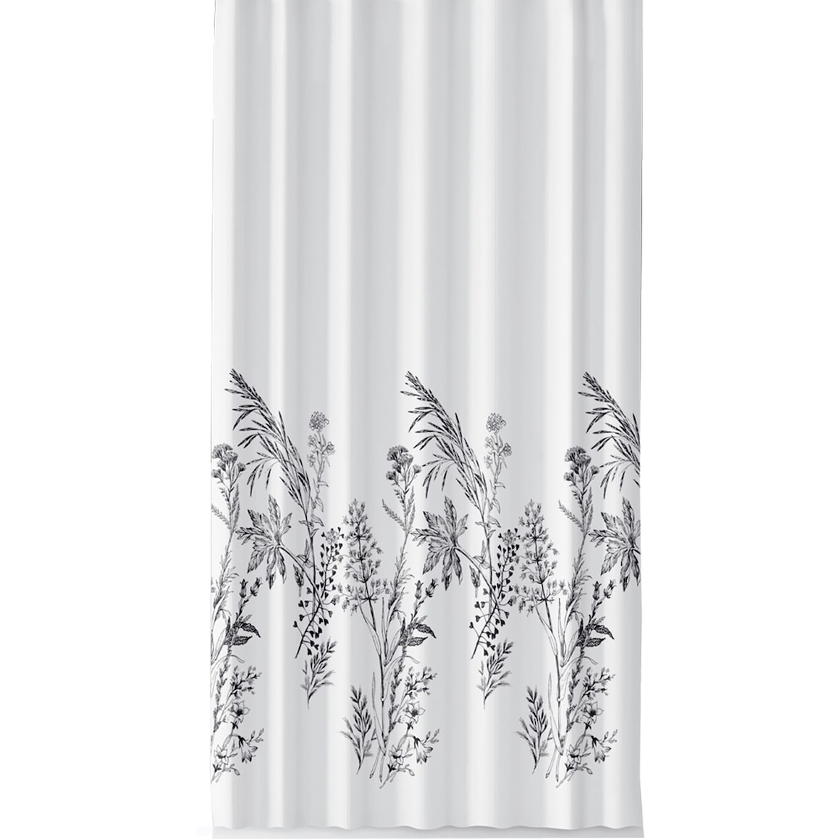 Textil Duschvorhang HEIDE 240 x 200 cm Weiß ink. 15 Ringe