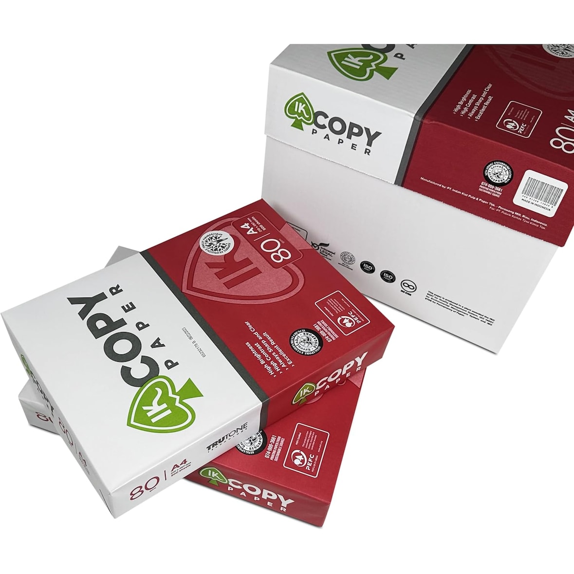 1000 Folios DIN A4 80gr - Para Oficina, Impresoras Láser, Inyección, Fotocopiadoras, Fax, Hogar