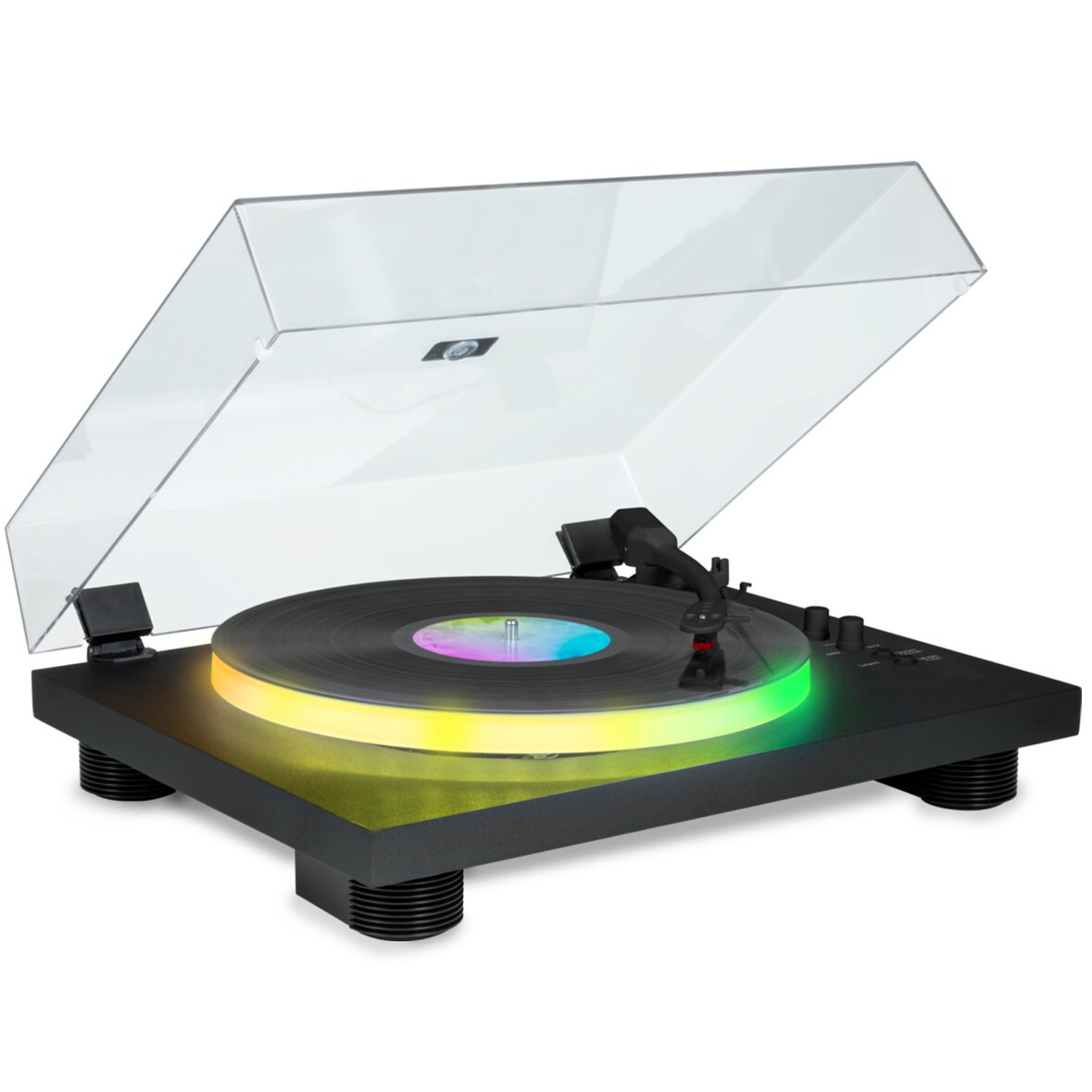 Bigben Tourne Disque Bluetooth avec Plateau Lumineux PARTYBTTDLIGHT