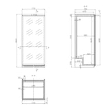 thumbnail of GastroHero Kühlschrank SRH60G | 590 Liter | Lagerkühlschrank mit Glastür | LED-Beleuchtung | abschließbar | digitale Temperaturregelung 0-8°C