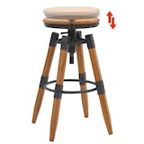 thumbnail of Tabourets De Bar Lot De 2 Bois De Sapin Solide